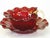 Ruby Red Early 20th Century Desert Bowls Venetian Glass Deep Red Delicate Gold Gilding Likely Salviati Pair - Set of 4 For Sale - Image 8 of 15