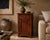 Rustic Walnut Bedside Cabinet, 1980s For Sale - Image 4 of 4