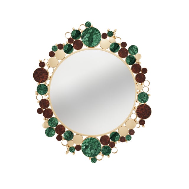 Metal Wanderlust Mirror by Malabar For Sale - Image 7 of 7