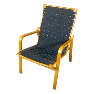 Scandinavian Bentwood Lounge Chair C. 1970s For Sale