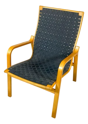 Scandinavian Bentwood Lounge Chair C. 1970s