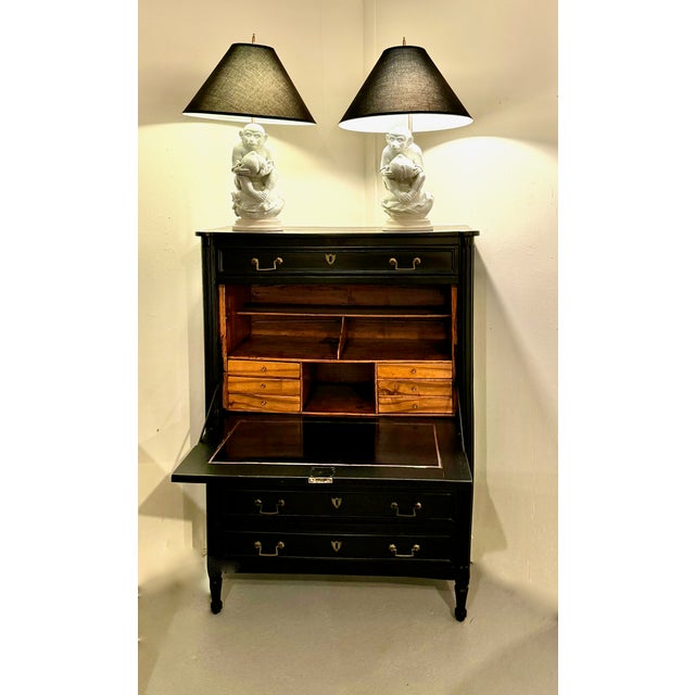 This is a very good example of a late 18th century Louis XVI Secretaire a Abattant. The secretaire is crafted of solid...