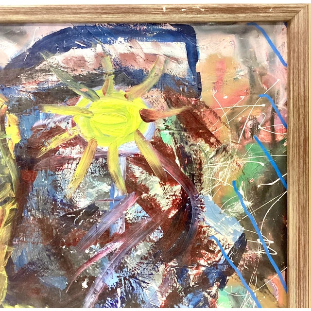 20th Century Oil on Canvas Abstract Painting For Sale In Tampa - Image 6 of 10