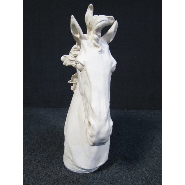 Plaster Horse Head Sculpture For Sale In New York - Image 6 of 8