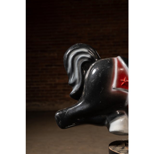 Vintage Figural "Rodeo Rocky" Children's Barber Chair by Miracle Equipment For Sale - Image 10 of 12