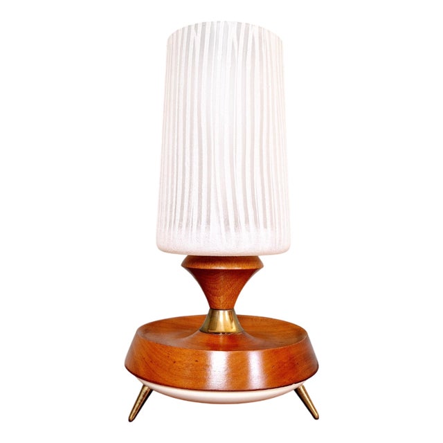 Scandinavian Teak Tripod Lamp, 1960s For Sale