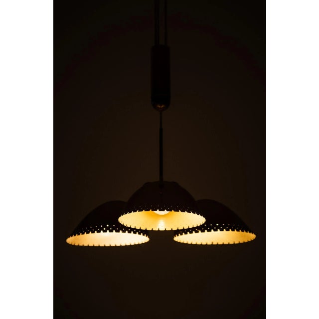 Metal Ceiling Lamp by Carl-Axel Acking for Böhlmarks, 1940s For Sale - Image 7 of 14