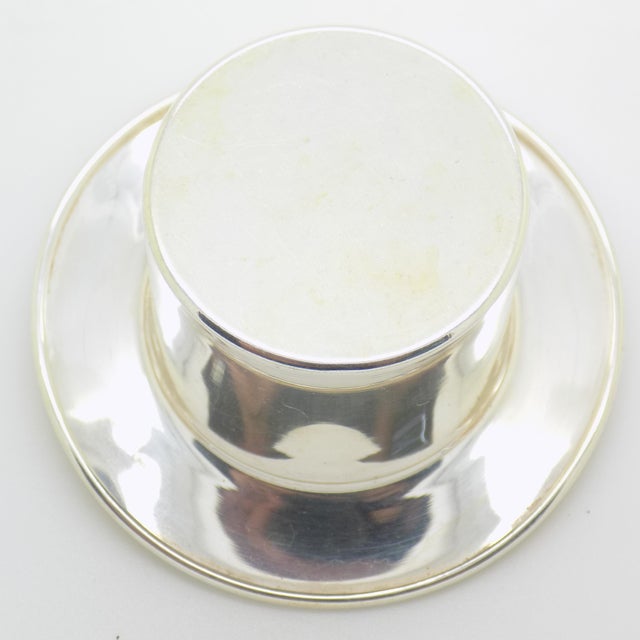 Vintage Italian Handmade Silver Top Hat, Florence, 1980s For Sale - Image 6 of 13