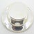 Vintage Italian Handmade Silver Top Hat, Florence, 1980s For Sale - Image 6 of 13