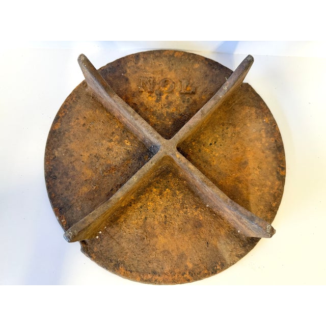 1920s Original 1920s Salvaged Nola Water Meter Cover For Sale - Image 5 of 5