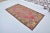 1950s Faded Rose and Dark Slate Border, Low Pile Distressed Turkish Rug For Sale In Phoenix - Image 6 of 10