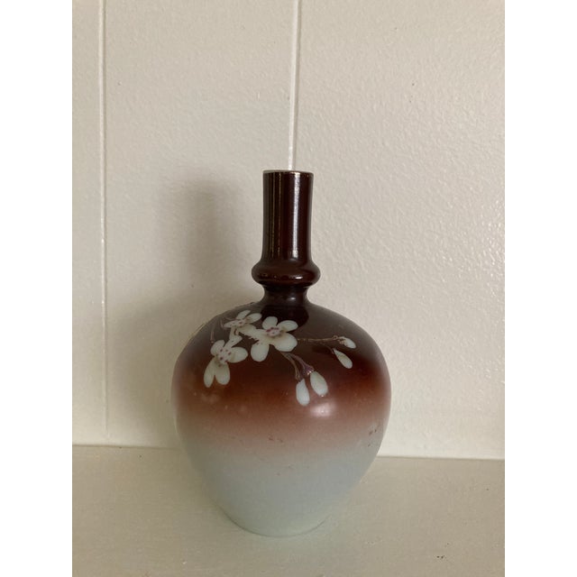 Hand-Painted Art Nouveau Bud Vase