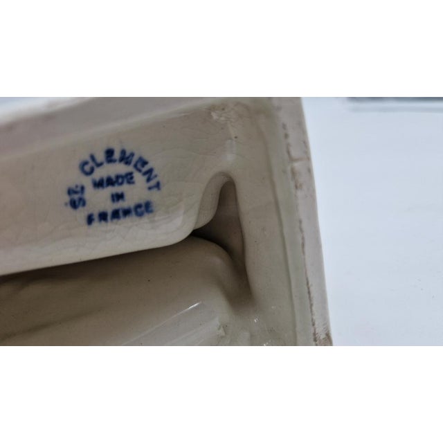 Art Deco Bookends Depicting Panthers in Craquele Ceramic by Charles Lemanceau for Saint Clement, France, 1940s, Set of 2,...