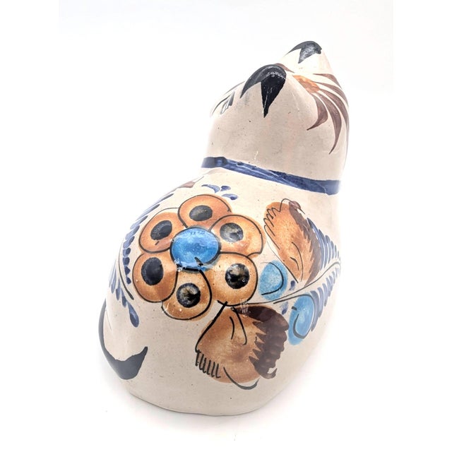 1970s Tonalá Mexico Ceramic Cat Figurine For Sale In Miami - Image 6 of 11