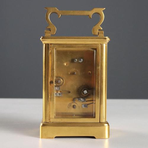 Gilded Bronze Desk Clock For Sale - Image 9 of 13