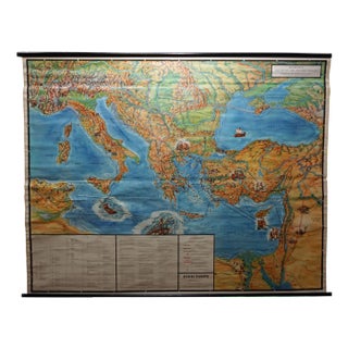 Journey of Apostle Paul Rollable Map Wall Chart For Sale
