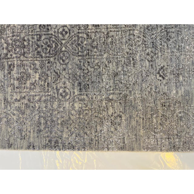 Modern Silk and Wool Modern Style Rug , 5'2" X 8'3" For Sale - Image 3 of 5