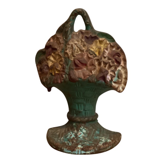 Vintage 1920s Bouquet Doorstop For Sale