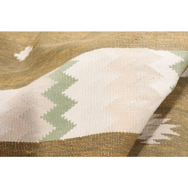 Vintage Indian Dhurrie Rug, 07'04 X 09'11 For Sale In Dallas - Image 6 of 10