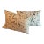 Peter Fasano White Pillow With Ink Splash Design- Set of 2 For Sale