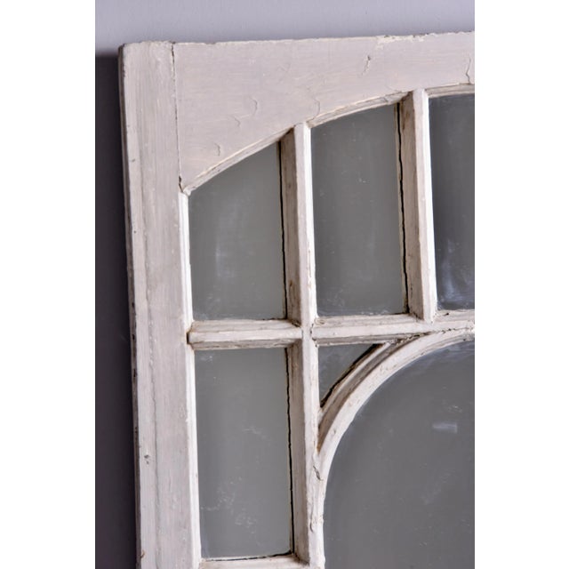 Early 20th Century English White Painted Window Frame Mirror For Sale In Detroit - Image 6 of 12