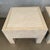 Contemporary Pair of Vintage Beige Wood & Travertine Side Tables For Sale - Image 3 of 12
