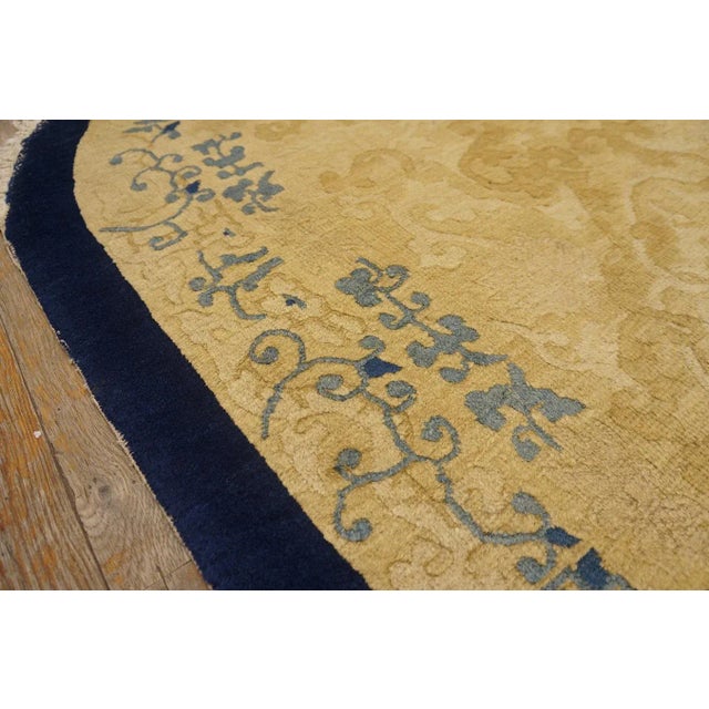 Early 20th Century Oval Chinese Peking Rug For Sale In New York - Image 6 of 12