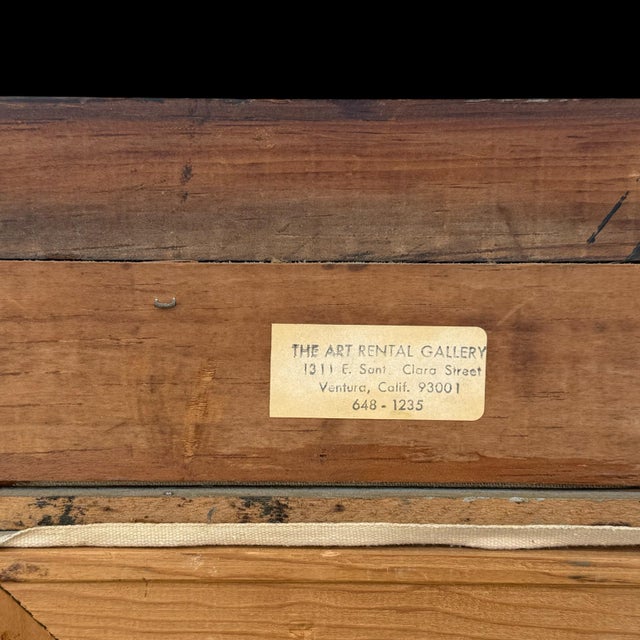 Vintage California Impressionist Natural Landscape Oil Painting, Signed W/ Carved Wood Frame For Sale - Image 10 of 10