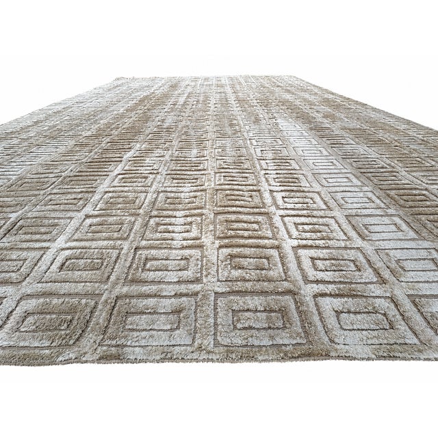 Rh Rajouri Silk & Wool Rug – 12' × 15' Bronze | Silk | Hand-Knotted | 100 Knots Per Square Inch | Made in Nepal For Sale - Image 12 of 18