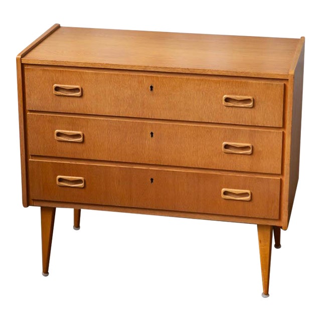 Swedish Petite Teak Chest of Drawers, 1960s For Sale