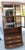 1970s Campaign Vintage Henredon Oak Wall Unit With Marble Counter and Mirrored Cabinets For Sale - Image 12 of 17