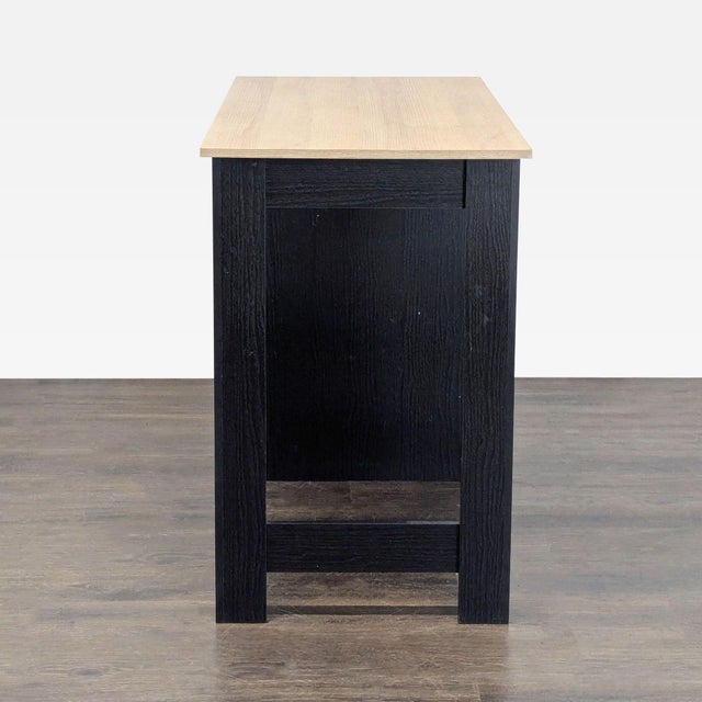 Modern Synergy House Modern Two-Tone Desk With Storage Cabinet and Geometric Door For Sale - Image 3 of 8