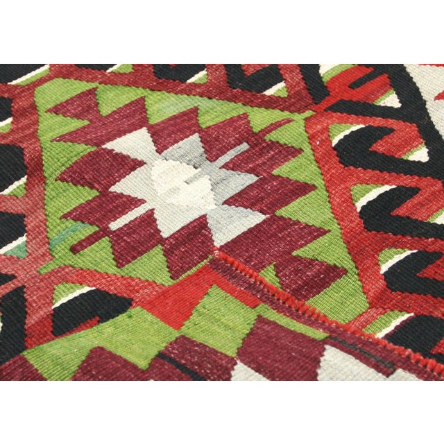 1950s Turkish Kilim Rug For Sale - Image 4 of 6