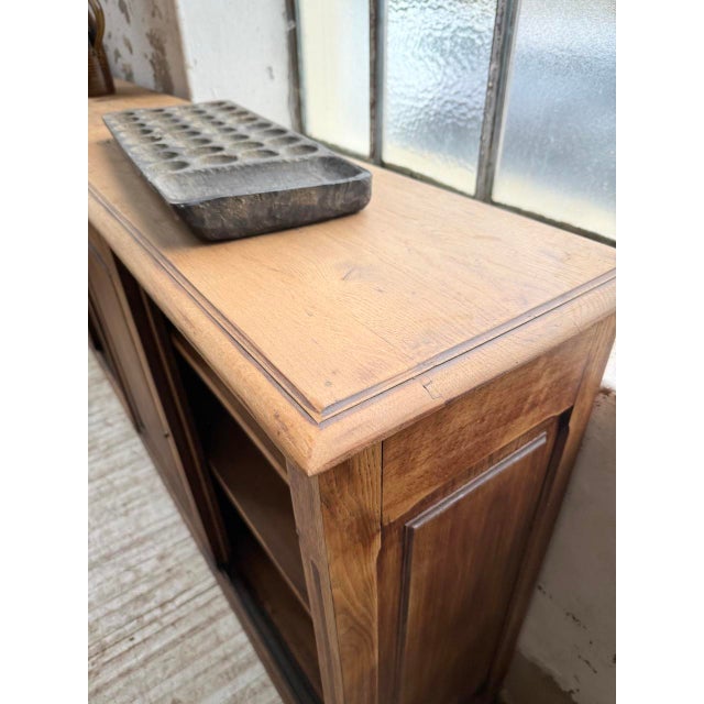 Oak Sideboard with Sliding Doors, 1900s For Sale - Image 11 of 18