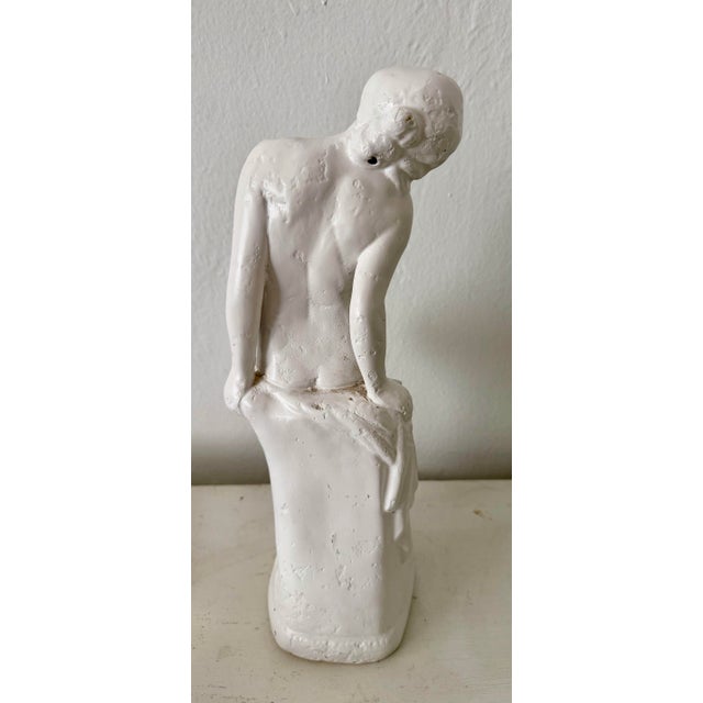 Figurative Plaster Woman Sculpture For Sale - Image 3 of 5