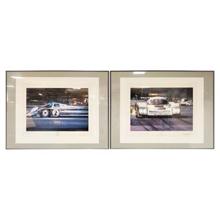 Stefan Bellof, Derek Bell and Jochen Mass Prints by Nicholas Watts, Set of 2 For Sale