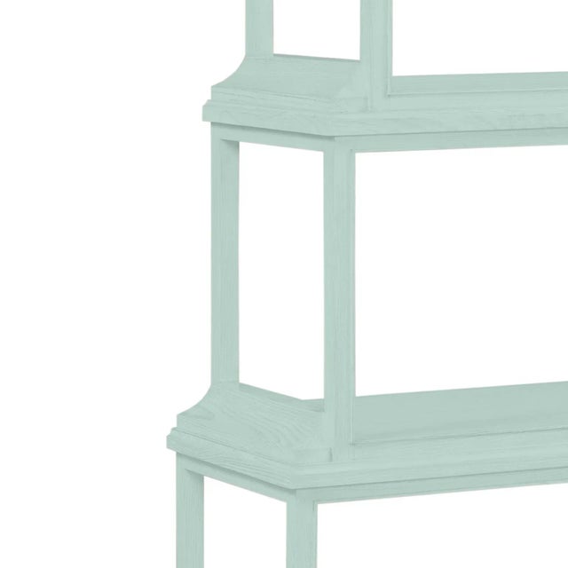 Traditional Jules Etagere in Palladian Blue - a Pair For Sale - Image 3 of 4