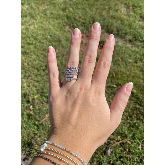 Stones: diamond round brilliant cut approximately 1.75 total carats FG color/ VS2-SI2 clarity Ring Size 6.5 Rise Off Of...