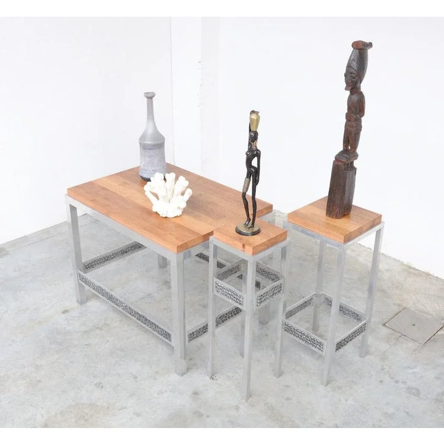 1970s Console Table by W. Luyckx for Aluclair, Belgium, 1970s For Sale - Image 5 of 12