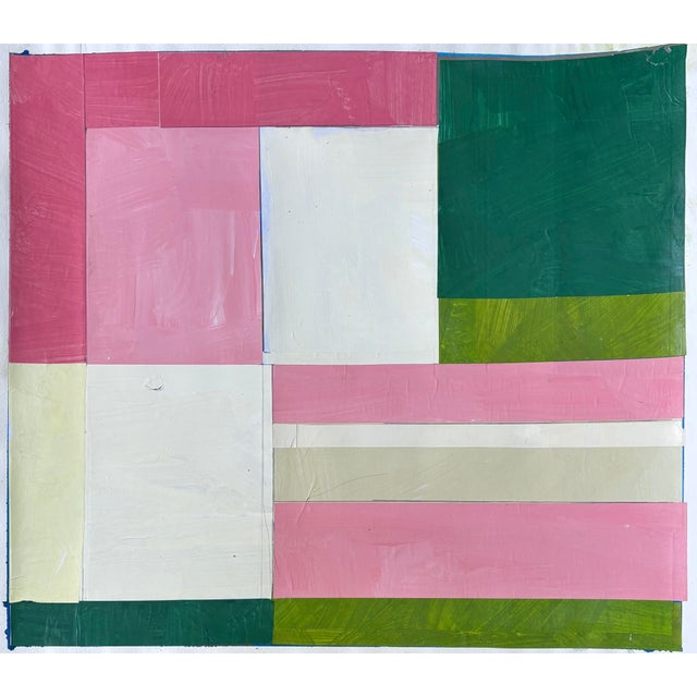 Discover the allure of contemporary art with this stunning 20x18" original collage painting, expertly crafted to bring...
