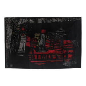 Hand Woven Rug, Signed by Maurice Andre, 1950 French Piece, Limited Edition