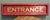 Hand-Painted Red and Gold Leaf Entrance Sign, 1960s For Sale - Image 4 of 7