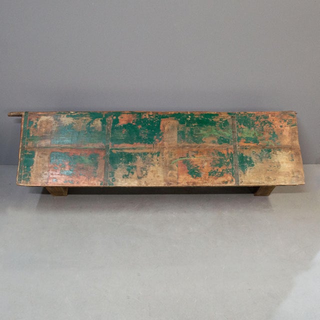 Indian Early 20th Century Rustic Antique Rajasthani Door Coffee Table For Sale - Image 3 of 11