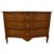 Chestnut 1770s Bow Front French Provincial Walnut Marquetry Commode With Marble Top For Sale - Image 8 of 9