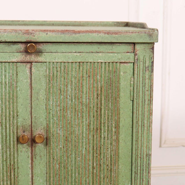 Swedish Painted Bedside Cabinet, 1890s For Sale - Image 3 of 12
