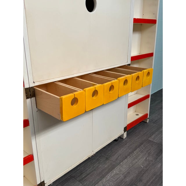 Vintage Italian Handcrafted Folding Bar Cabinet, 1960s For Sale - Image 13 of 18