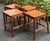 Sleek set of 4 Italian made stools. These stools feature a minimalist, low-back design with clean lines, typical of mid-...