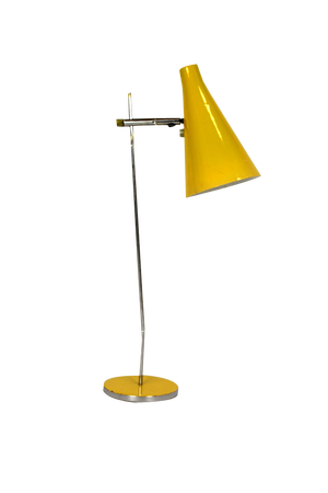 Yellow Table Lamp attributed to Josef Hurka for Lidokov, 1970s