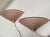 Stepped Glass Salmon Pink and Brass Glass Wall Lamps, 1980s, Set of 2 For Sale - Image 10 of 12