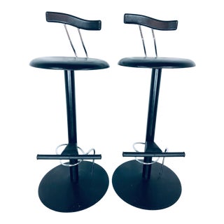 Post Modern Memphis Bar Stools - a Pair For Sale